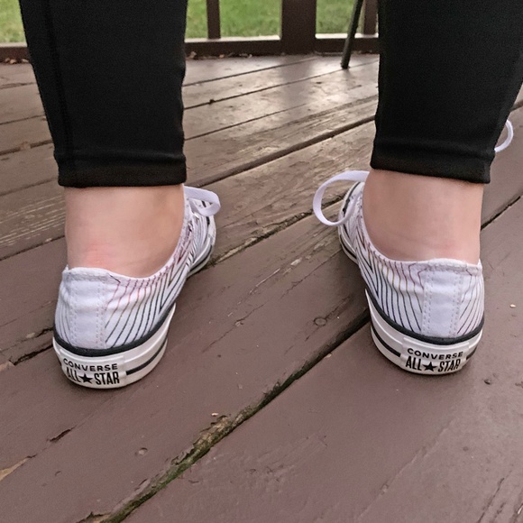 Converse Chuck Taylor All Star Ox "All Of The Stars" Women's Shoes White-Black 6 - Picture 9 of 10